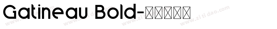 Gatineau Bold字体转换